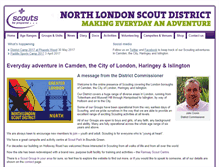 Tablet Screenshot of londonscouts.org.uk